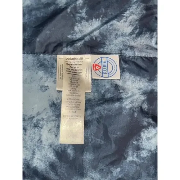 Women's Size Small Patagonia Nano Puff Insulated Vest Full Zip Jacket Blue Nylon - Picture 6 of 6